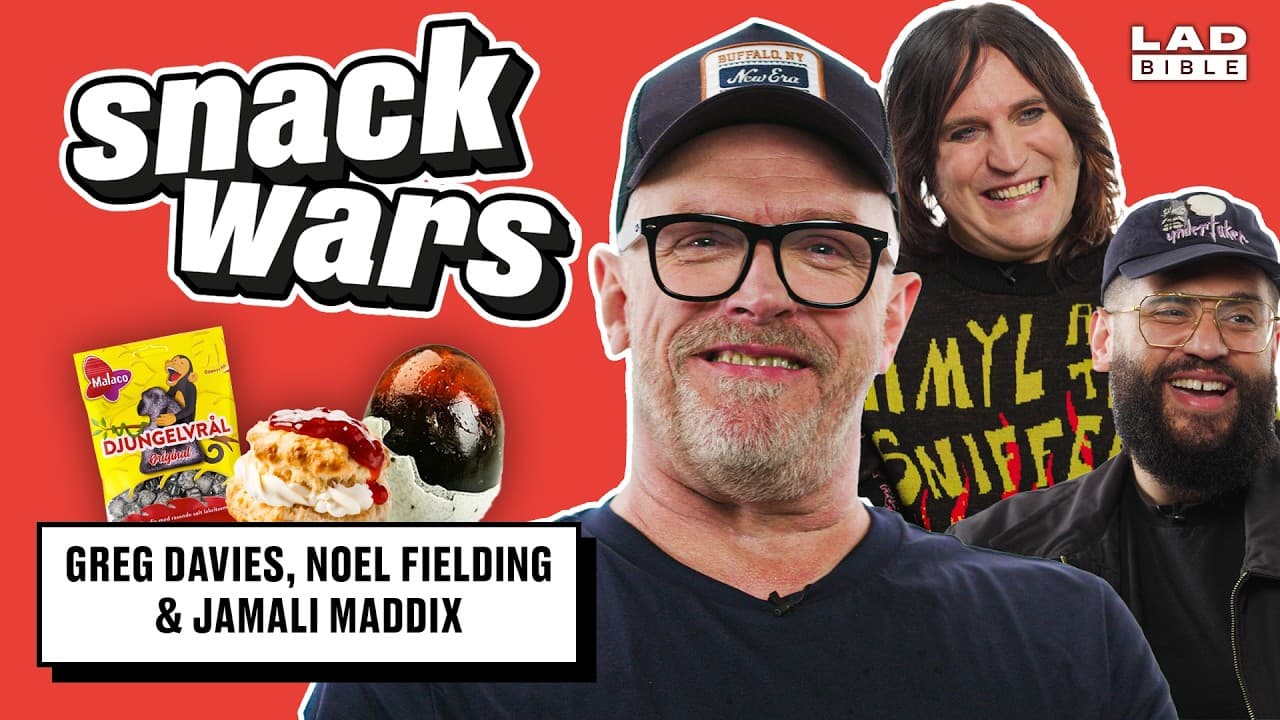 Noel Fielding, Greg Davies & Jamali Maddix Try Foods From Around The World | Snack Wars