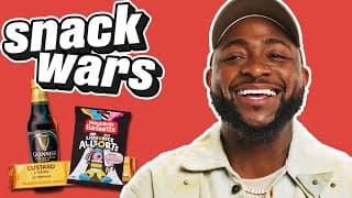 Davido Tries British, Irish & Nigerian Food | Snack Wars