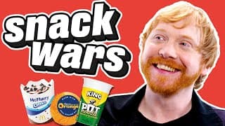 Rupert Grint Tries American and British Snacks | Snack Wars @ladbiblestories
