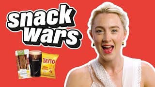 Saoirse Ronan REALLY loves Irish Snacks  | Snack Wars