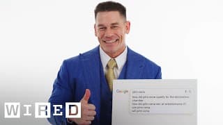 John Cena Answers The Web's Most Searched Questions | WIRED