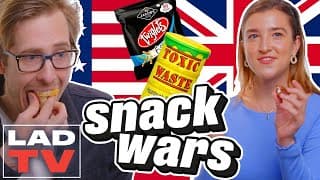 American Lad Can't Believe Brits Eat These Snacks | Snack Wars: Fight For Your Country