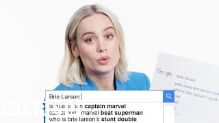 Brie Larson Answers the Web's Most Searched Questions | WIRED