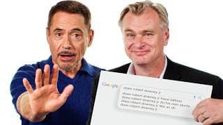 Robert Downey Jr. & Christopher Nolan Answer The Web's Most Searched Questions | WIRED