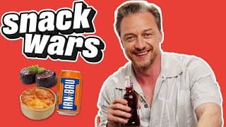 James McAvoy Rates English And Scottish Food | Snack Wars